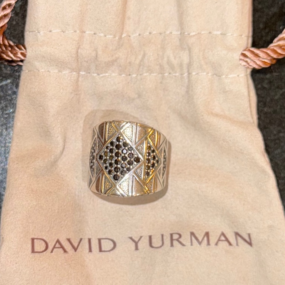 David Yurman Diamond Chevrn Ring
